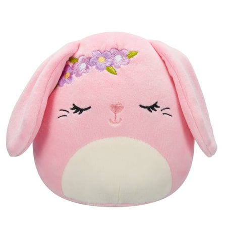 Squishmallows 5” Bop The Pink Bunny With Closed Eyes - Ultra Soft Easter Plush Toy