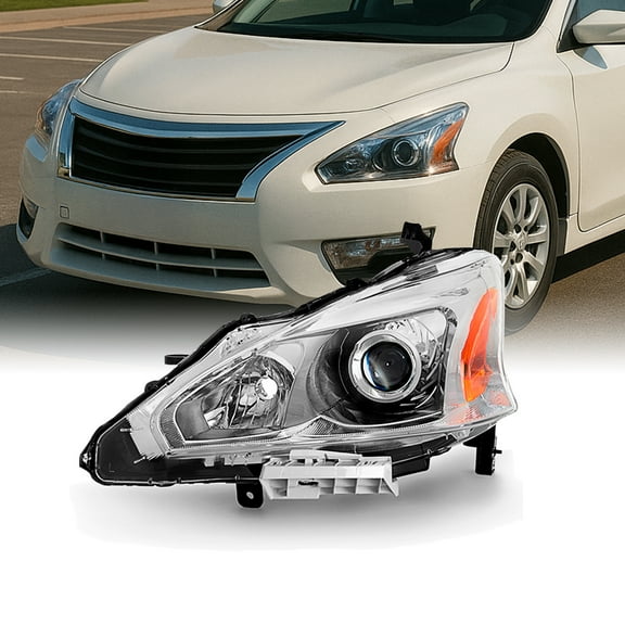 AKKON - For 13-15 Altima 4 Doors Sedan Halogen Type Headlight Front Lamps Driver Left Side Direct Replacement
