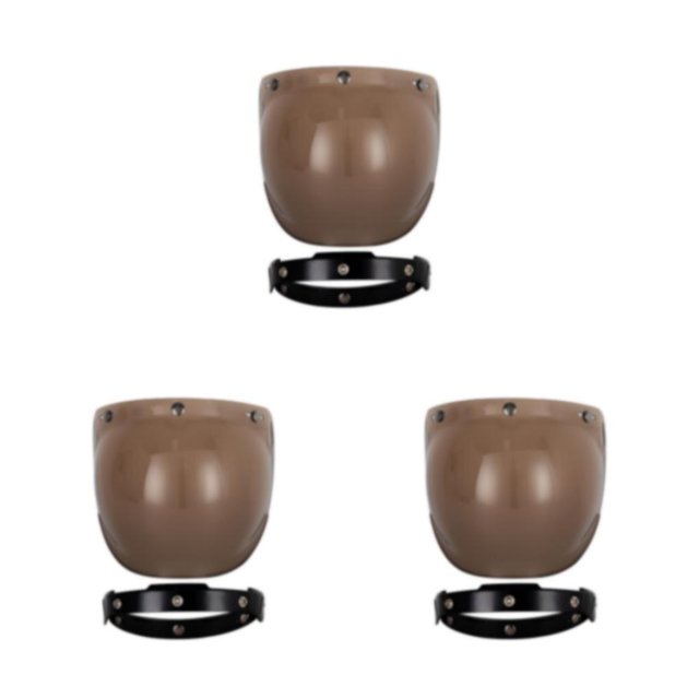 Dalazy Durable Lens For Vintage Enhanced Safety For Unisex Riders Materials Light brown black 3Set