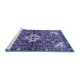 thumbnail image 2 of Ahgly Company Machine Washable Indoor Round Persian Blue Traditional Area Rugs, 3' Round, 2 of 4
