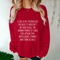 thumbnail image 5 of Jinhomg Womens 2026 Fashion Sweatshirt Cute Letter Print Pullover Oversized Comfy Long Sleeve Drop Shoulder Tops Casual Daily Wear Red S, 5 of 6
