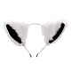 thumbnail image 4 of 3 piezas Diadema con orejas de gato para cosplay, diadema mullida para niña y mujer, bonita diadema con orejas de gato para fiesta, pelo largo, 4 of 5
