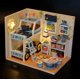 thumbnail image 3 of Casa de muñecas en miniatura Casa de muñecas de madera DIY con muebles Juguete para niños, 3 of 8
