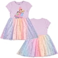 thumbnail image 3 of Powerpuff Girls Dress with Tulle Skirt- Powerpuff Tutu Dress - Sizes XS-XL 4-16 Lilac, 3 of 5