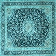 thumbnail image 1 of Ahgly Company Indoor Square Persian Light Blue Traditional Area Rugs, 6' Square, 1 of 4
