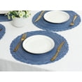 thumbnail image 5 of Unique Bargains Rustic Placemats Set of 6 Placemats Kitchen Table Mat Blue, 5 of 6