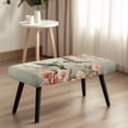 thumbnail image 2 of Jiueut Hummingbird Flower Pattern Dining Bench Cover, Machine Washable Rectangle Dining Chair Slipover Removable Bench Seat Protection for Dining Room, Kitchen, Bedroom, 2 of 7