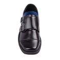 thumbnail image 3 of Josmo BoyS Dress Shoes  Hook and Loop Double Monk Strap Cap Toe Oxford Loafers (Little Kid Toddler), Black, Size: 7, 3 of 5
