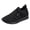 Black, variant on YLYL Women's Sneakers Lace up No Slip Comfortable Casual Workout Gym Walking Running Tennis Shoes