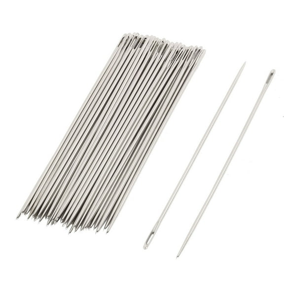 Uxcell 40 Pcs 0.8mm Dia Tip Sewing Needles 3' Length for Tailor Replacement