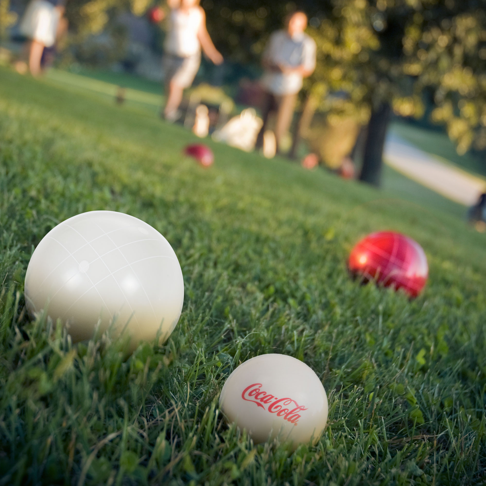 Bocce Ball Set- Regulation Outdoor Family Bocce Game by Hey! Play! (Coca Cola) - image 1 of 2