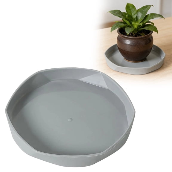 Plant Saucer Tray 11 14 16 18 cm Plant SaucersHeavy Duty Plastic Plant Saucers for Indoors, Flower Pot Tray Bird Bath Bowls Flower Plant Water Trays for Pots Planter(L)