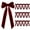 Wine, variant on Brown Small Velvet Bows Set With 16 Pieces For Snack Bags And Baking Decor Made From Polyester