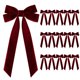 thumbnail image 2 of 16 lazos navideños de terciopelo para envolver regalos y decorar árboles y coronas | Lazos artesanales de 19,5 x 10 cm para fiestas, bodas y decoración del hogar, 2 of 7