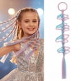 thumbnail image 1 of Tresses de Perruque pour Enfants, Cheveux de Queue de Cheval Colorés Pré-Tressés Accessoires pour Cheveux, 1 of 8