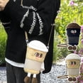 thumbnail image 1 of Fiudx Bolso Bandolera con Forma de Taza de Café, Bonito Diseño de Taza de Té con Leche, Tejido de Felpa, Cómodo y Portátil, Ideal para Regalar, Ideal para Viajar, Tamaño 14 X 20 Cm., 1 of 5