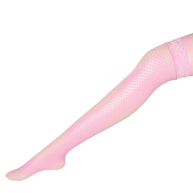 Breathable Lace Stockings For Women Fishnet Multi Colot High Thigh Bandage Sexy Low Tube Socks Skarpetki Damskie