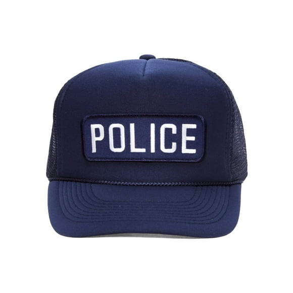 Military Patch Adjustable Trucker Hats - POLICE