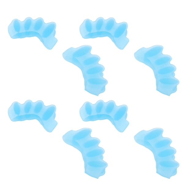 8PCS Toe Spacer Silicone Multiple Functions Overlapping Toes Straightener Bunion Corrector for Women Men