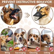 Colenumone Dog Muzzle Shark Design – Mesh Soft Muzzle for Small Medium Large Sized Dogs, Adjustable for No Bark, BitingScavenging, Licking & Chewing, Blue/Black/Pink (S–XL)