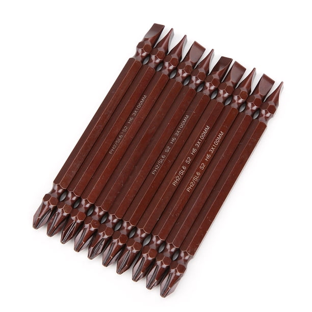Punta De Destornillador De Doble Punta, Práctico Accesorio De Destornillador De Hardware Duradero, Para Atornillar Herramientas De Hardware, Herramientas De Reparación De Piezas, ANGGREK Otros