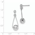 thumbnail image 2 of Primal Silver Sterling Silver Rhodium-plated Post Dangle Earrings, 2 of 4