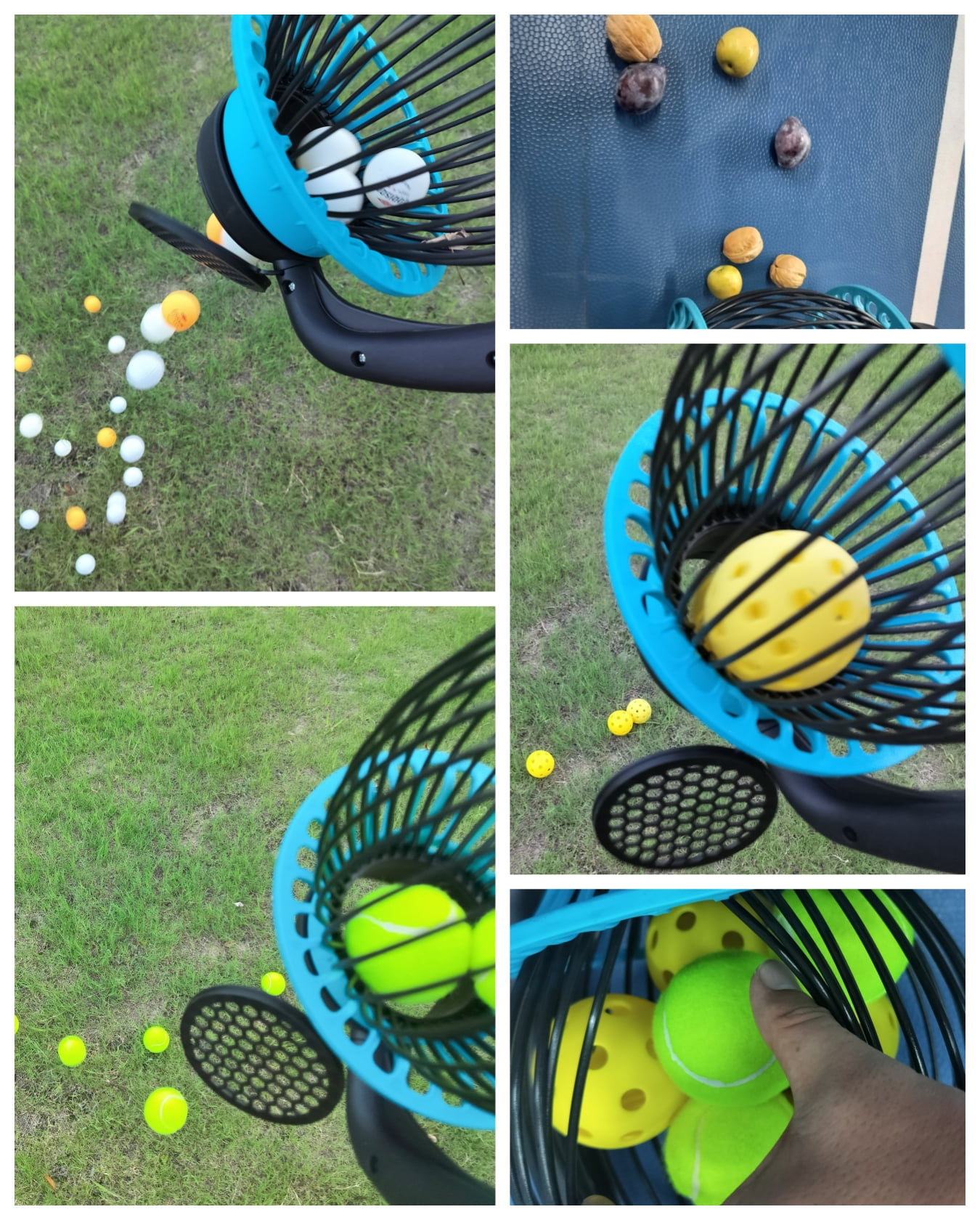 Tennis Balls Hoppers Pickleball Golf Tennis Ball Picker Tennis Ball Picker Upper Hopper Ball Retriever Golf Accessories Suitable for Training and Teaching venues