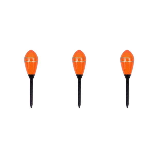 Greeniant 3 uds flotadores de pesca boya de palo de luz portátil Durable corriente río suministro Bobber accesorios Fluctuate suministros Pescar Naranja