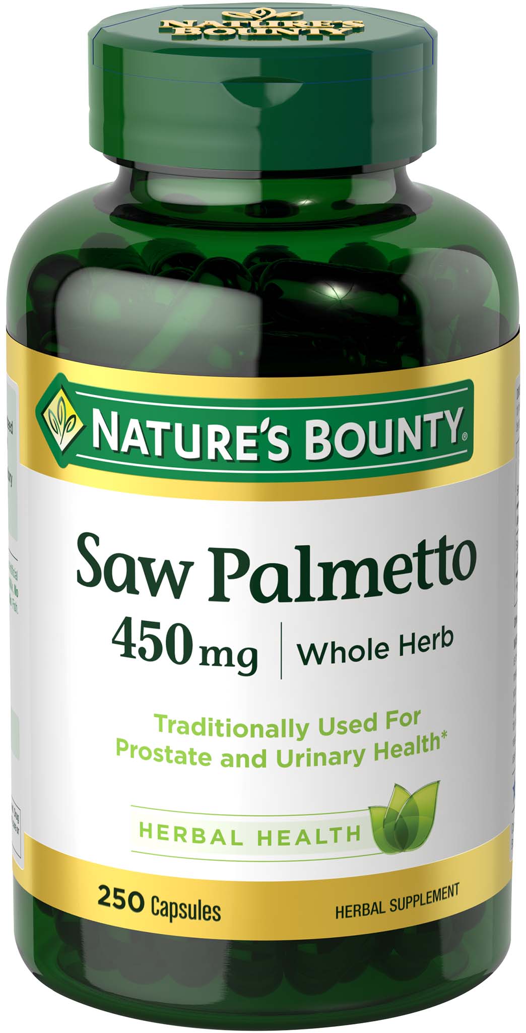 Nature's Bounty® Saw Palmetto 450 mg, 250 Capsules