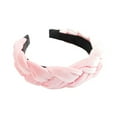 thumbnail image 3 of KLOY2K Velvet Headbands for Women Braided Headbands for Women Velvet Hair Hoop Elastic Criss Cross Hair Bands,Pink,One Size, 3 of 5