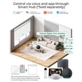 thumbnail image 4 of Allesin Motorized Blinds No Drill Automatic Roller Shades with Remote | Rental-friendly & Easy Install Smart Electric Blackout Window Blinds for Apartment, Snow-Jacquard 28x72, 4 of 8
