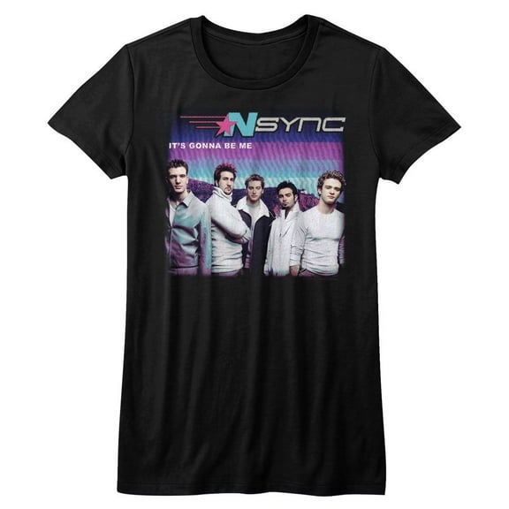NSYNC It's Gonna Be Me Black Junior Women's T-Shirt