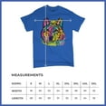 thumbnail image 5 of Tee Hunt Stare of The Wolf T-Shirt Dean Russo Colorful Neon Animal Men's Tee, Blue, Medium, 5 of 5