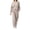 Beige, variant on QQZ Wide Leg Pants 2 Piece Outfit For Women, Workout Sets For Women, Long Sleeve Top And Palazzo Pants Casual Tracksuit