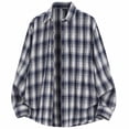 thumbnail image 2 of Amzcrzy Men's Shirts Long Sleeve Button Plaid Shirts Cotton Regular Oversized Relaxed Fit Flannel Shirt, 2 of 9