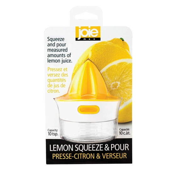 Joie Citrus Squeeze and Pour Juicer Reamer with Pour Spout, BPA Free and FDA Approved ABS, 10-Teaspoon Capacity