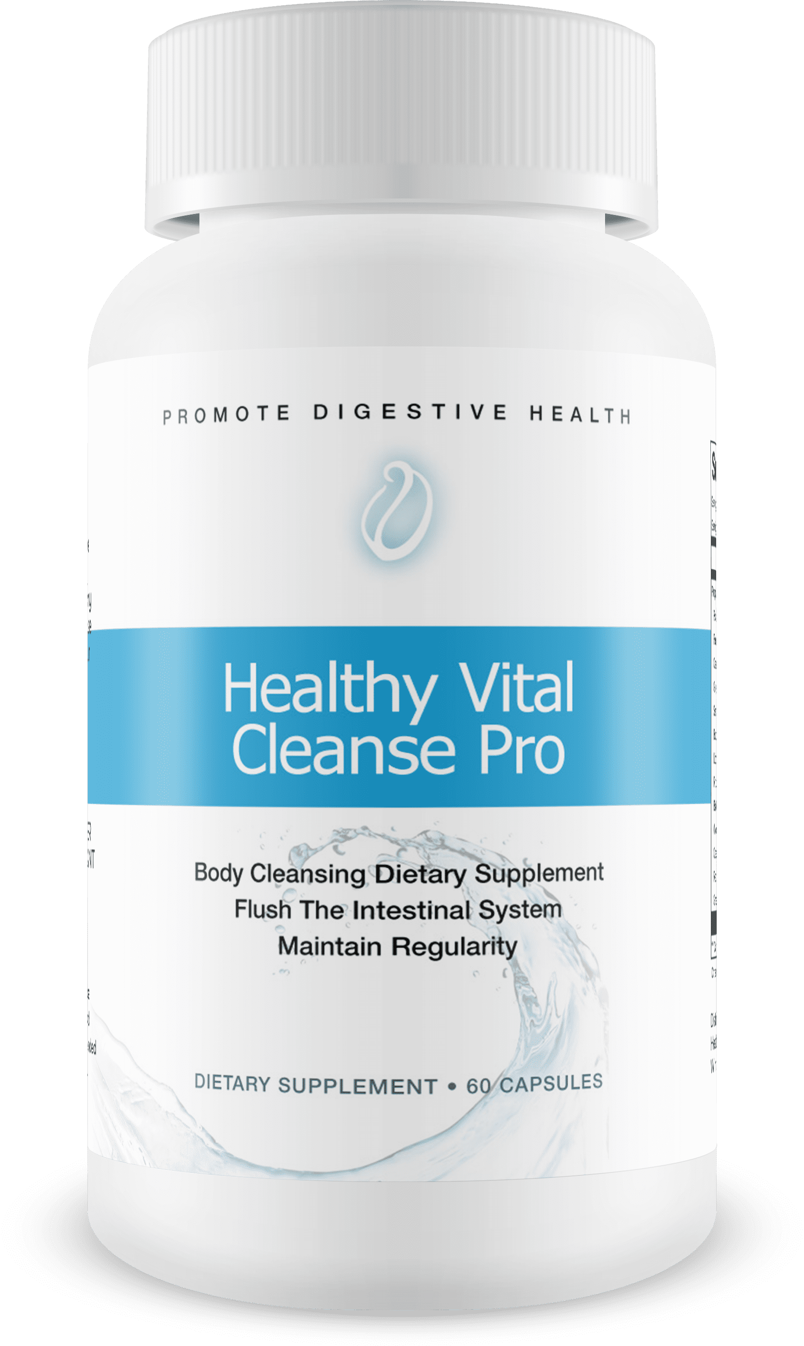 Healthy Vital Cleanse Pro - Potent and Effective Probiotic Formula - Detox and Cleanse Safely - Colon Cleanse and Detoxification- 60 Capsules for Women and Men