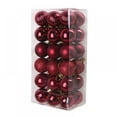 thumbnail image 2 of Christmas Balls Ornaments, Small Shatterproof Christmas Baubles for Xmas Christmas Tree, Hanging Ball for Holiday Wedding Party Decoration (Wine red, 4cm 36pcs), 2 of 2