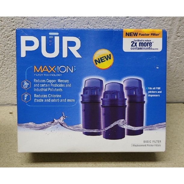 PUR Basic Water Filters 3 Pack Replacement Pitcher Filters Model