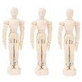 thumbnail image 4 of COOPHYA 3Pcs Drawing Wooden Mannequins Hardwood For Painters And Sculptors Art Reference, 4 of 8