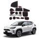 thumbnail image 4 of Alfombrilla para compartimento de puerta para Yaris Cross 2021 2022, accesorios Interior antideslizante, portavasos antipolvo, 17 Uds., 4 of 5