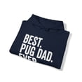 thumbnail image 4 of Pug Dad Hoodie, Gifts, Hooded Sweatshirt, 4 of 4