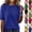 #02 Blue, variant on Lightweight Soft Tops for Women Waffle Knit Crew Neck Short Sleeve Sweater Shirts Loose Fit Daily Wear Casual Summer Fashion Blouses, #02 Purple, XL