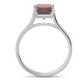 thumbnail image 4 of Diamond-Capitals 2.50 Carat Emerald Cut Garnet Gemstone Lovely Engagement Ring for Women Solid 18K White Gold Size 7.5, 4 of 8