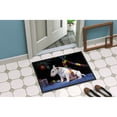 thumbnail image 2 of Bull Terrier under the Christmas Tree Door Mat, 2 of 4