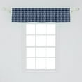 thumbnail image 2 of Ambesonne Nautical Window Valance, Bicolored Maritime Motif, 42" x 12", Night Blue and White, 2 of 3