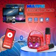 thumbnail image 6 of Mini Karaoke Machine for Kids, 2 Karaoke Microphones for Kids, Portable Bluetooth Speaker Birthday Gifts for 3 4 5 6 7 8-15 Year Old Boys Girls, Toys Easter Gifts for Kids, 6 of 7