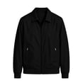 thumbnail image 5 of Kezqiaxn Jackets for Men Fashion Solid Long Sleeve Zipper Casual Athletic Jacket Men's Clothing Plus Size, 5 of 8