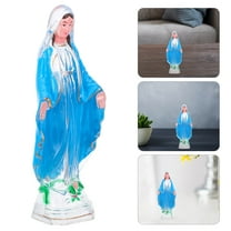 MLINS Blessed Mother Mary Statue Plastic Religious Figurine For Home Decor Virgin Mary Sculpture For Church Ornament