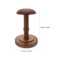 thumbnail image 2 of DRAFIDEEP Rustic Hat Display Stand For Home Decor Item Brown Solid Wood 1Pack, 2 of 8